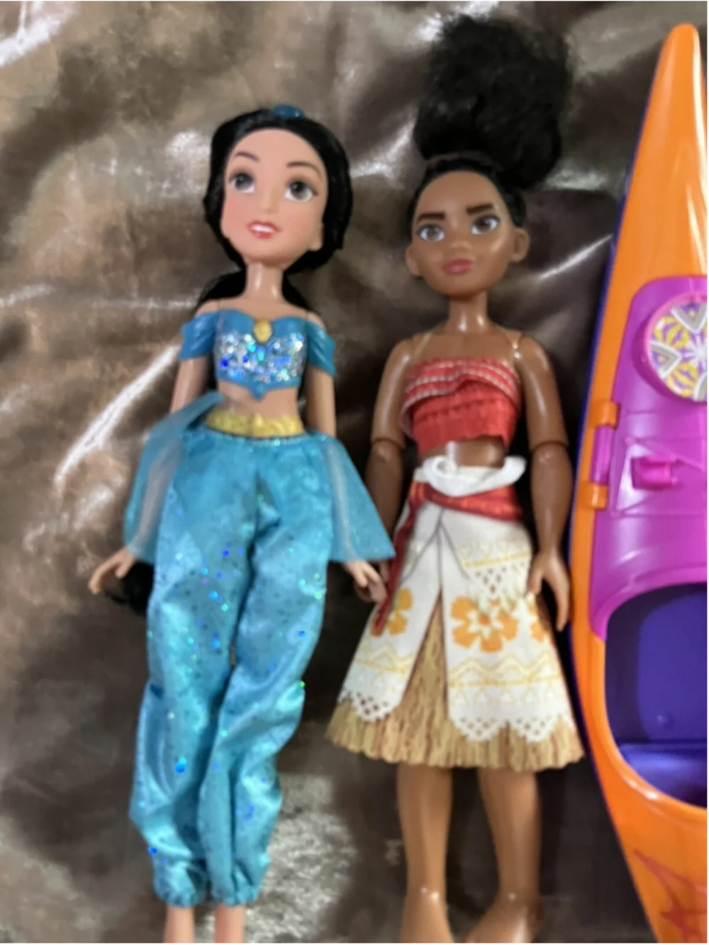 Disney Princess Barbie Dolls Mixed Lot Of 4 Previously Played With &CANOE